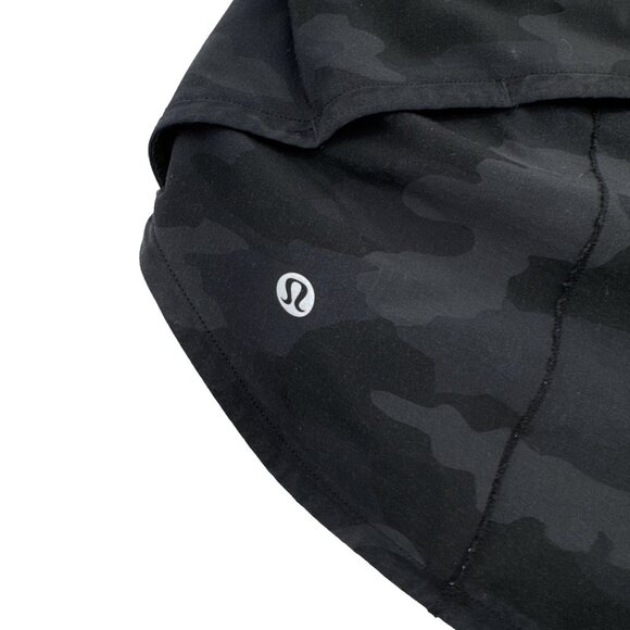 Lululemon Run Speed Up High Rise Shorts 4” Lined Black Camo Size 4 tall W7B40S - Picture 5 of 8